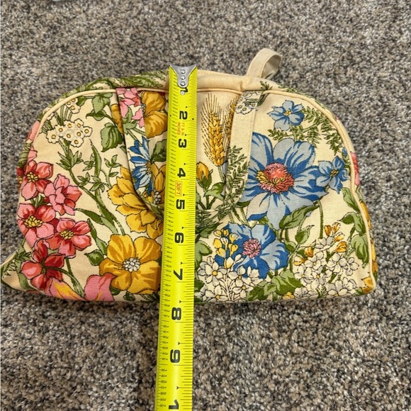 Vintage 70’s Floral Tote / Cosmetic Bag With Zipper Closure GVC Cottagecore Boho - Picture 7 of 8